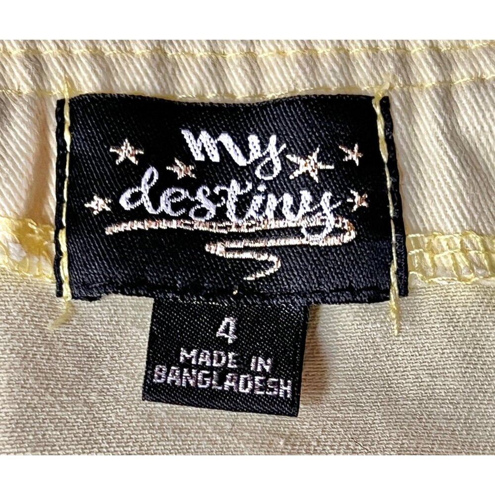 My Destiny Girls Size 4 Tutu Overall Dress Yellow Tulle Ruffle Princess Glam - Picture 5 of 6